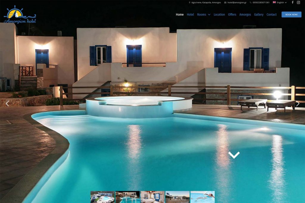 DNt Solutions - Amorgion Hotel Website